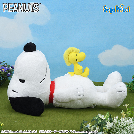 SNOOPY™　Lぬいぐるみ“スヌーピー＆ウッドストック”おなかVer.