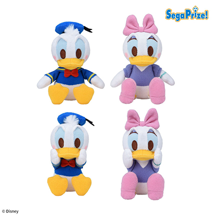 ドナルドダック＆デイジーダック　赤いほっぺ　マスコット