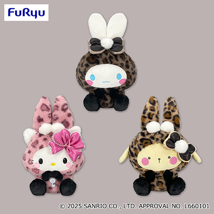 サンリオキャラクターズ　ギャルらび♡BIGぬいぐるみ～チャーミーキティ・シナモロール・ポムポムプリン～