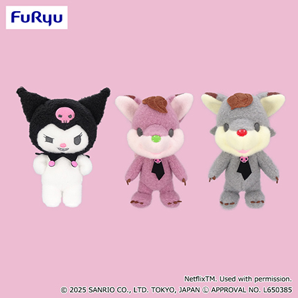 Netflixシリーズ「My Melody & Kuromi」ぬいぐるみ～クロミ・ササゲ・タンバ～