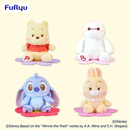 ディズニーキャラクター　ミルキーボア お花にちょこんマスコット