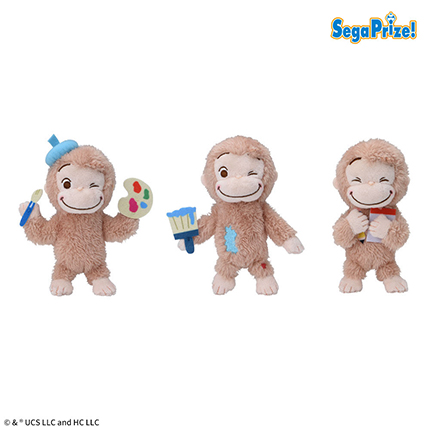 おさるのジョージ　赤いほっぺ　マスコット　おえかき