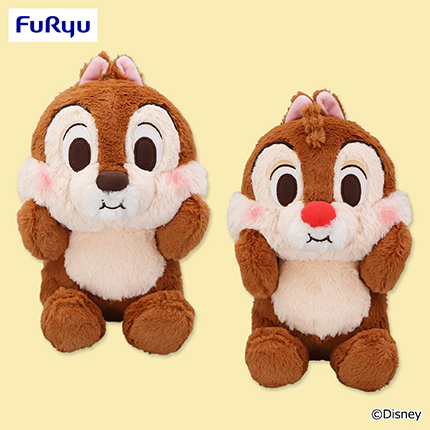 チップ＆デール　FukuFuku ほっぺぷっくりBIGぬいぐるみ