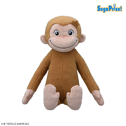 おさるのジョージ　スーパーラージぬいぐるみ　ふわもこ