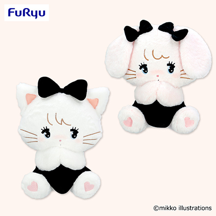 mikko characters BLACK RIBBON　 BIGぬいぐるみ～ムース＆キャミー～