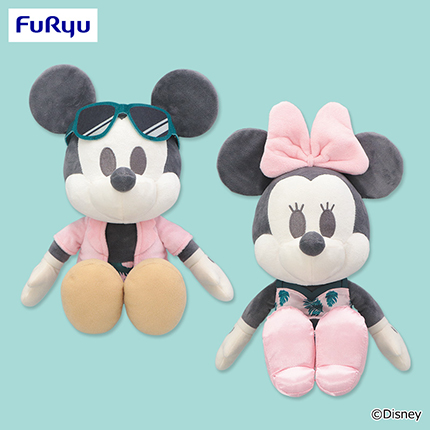 ミッキー＆ミニー　デココレ スイムウェアBIGぬいぐるみ