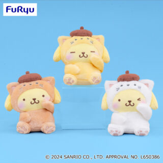 【プライズ情報】ポムポムプリン かまってにゃんぬいぐるみ