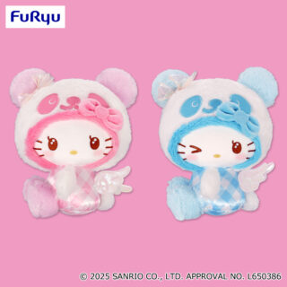 【プライズ情報】パンダハローキティ　エモきゅ～と♡エンジェルBIGぬいぐるみ