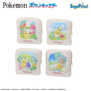 【プライズ情報】ポケットモンスター　スクエアポーチ　One Scene Art