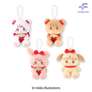 【プライズ情報】mikko illustration いちごマスコットぬいぐるみ