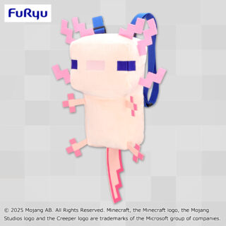 【プライズ情報】マインクラフト　ウーパールーパーぬいぐるみリュック