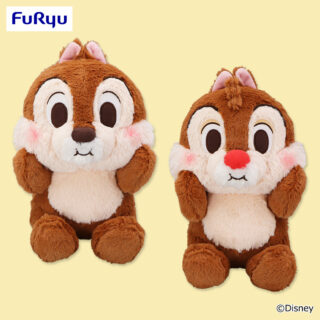 【プライズ情報】チップ＆デール　FukuFuku ほっぺぷっくりBIGぬいぐるみ