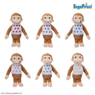 【プライズ情報】おさるのジョージ　マスコット　カラフルエプロン