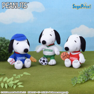 【プライズ情報】SNOOPY™　ぬいぐるみ　スポーツコレクション