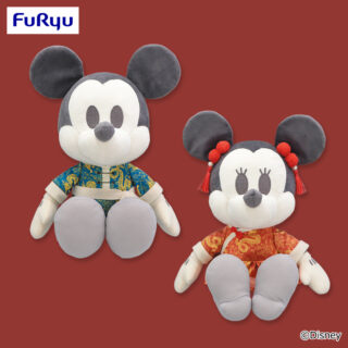 【プライズ情報】ミッキー＆ミニー　デココレ チャイナ服BIGぬいぐるみ