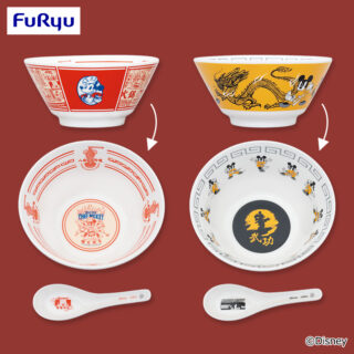 【プライズ情報】ミッキーマウス　レンゲ付きラーメンどんぶり