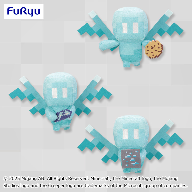 【プライズ情報】マインクラフト　ふわふわアレイぬいぐるみ
