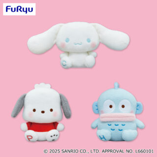 【プライズ情報】サンリオキャラクターズ　ミルキーボア BIGぬいぐるみ～シナモロール・ポチャッコ・ハンギョドン～
