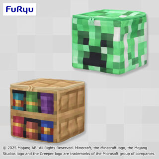【プライズ情報】マインクラフト　収納BOX:本棚：クリーパー