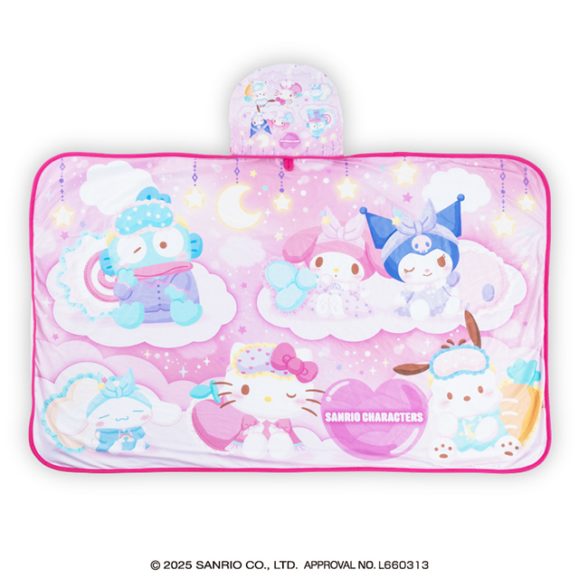 【プライズ情報】サンリオキャラクターズ ねむねむどり〜みんぐひんやりブランケット