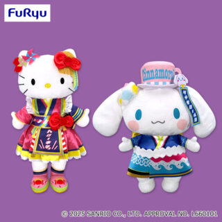 【プライズ情報】サンリオキャラクターズ　ピューロランドコラボレーション ライブキャラBIGぬいぐるみ～ハローキティ・シナモロール～