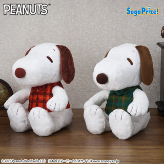 【プライズ情報】SNOOPY™　Lぬいぐるみ　チェックベスト