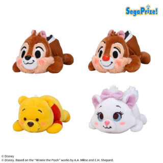 【プライズ情報】ディズニーキャラクター　寝そべり　赤いほっぺ　マスコット