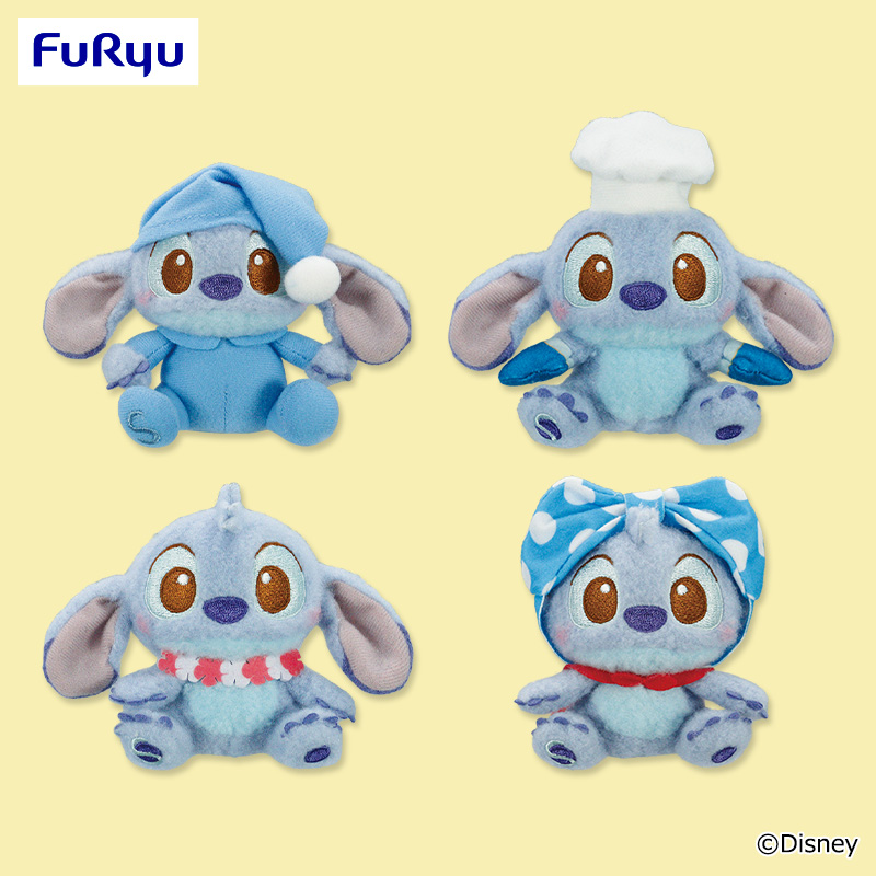 【プライズ情報】ディズニー　スティッチ　ミルキーボア いろんなコスチュームマスコット