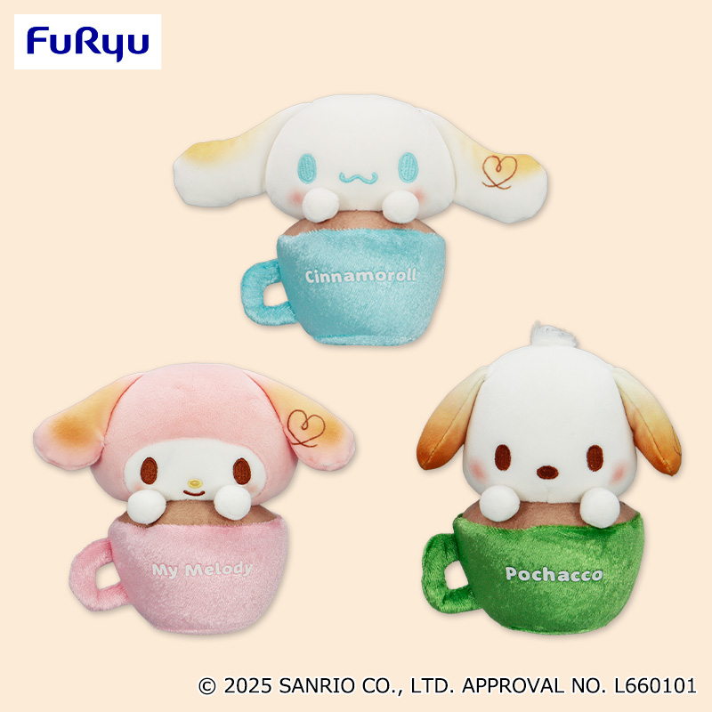 【プライズ情報】サンリオキャラクターズ　ましゅまるむラテぬいぐるみ1