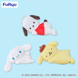 【プライズ情報】サンリオキャラクターズ　添い寝BIGぬいぐるみ～シナモロール・ポムポムプリン・ポチャッコ～