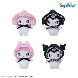 【プライズ情報】ゆるかわ　サンリオキャラクターズ　マスコット“マイメロディ・クロミ”　PINK＆BLACKボンネット