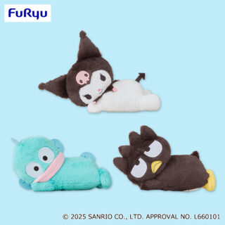 【プライズ情報】サンリオキャラクターズ　添い寝BIGぬいぐるみ～クロミ・ハンギョドン・バッドばつ丸～