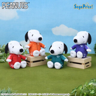【プライズ情報】SNOOPY™　ぬいぐるみ　カラフルジャージ