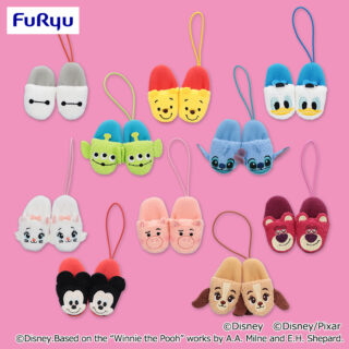 【プライズ情報】ディズニー＆ピクサーキャラクター　ふわふわスリッパマスコット