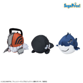 【プライズ情報】劇場版『チェンソーマン レゼ篇』　寝そべり　ぬいぐるみ“チェンソーマン＆ボム＆ビーム”