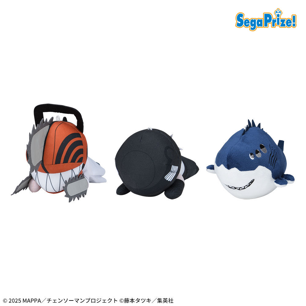 【プライズ情報】劇場版『チェンソーマン レゼ篇』　寝そべり　ぬいぐるみ“チェンソーマン＆ボム＆ビーム”