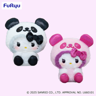【プライズ情報】パンダ ハローキティ　GIRAGIRA♡BIGぬいぐるみ