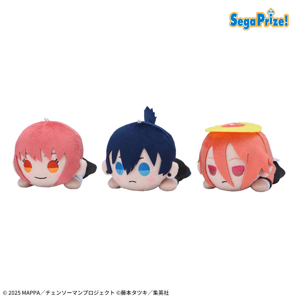 【プライズ情報】劇場版『チェンソーマン レゼ篇』　寝そべり　ぬいぐるみ“マキマ＆早川アキ＆天使の悪魔”