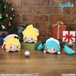【プライズ情報】初音ミクシリーズ　ふわぷち　寝そべり　ぬいぐるみ“初音ミク・鏡音リン・鏡音レン”クリスマス2025