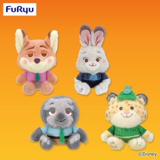 【プライズ情報】ズートピア2　ミルキーボア マスコット～ニック・ジュディ・クロウハウザー・フラッシュ～