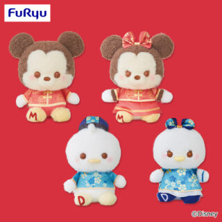 【プライズ情報】ミッキー＆フレンズ　アジアンスタイル ミルキーボア マスコット