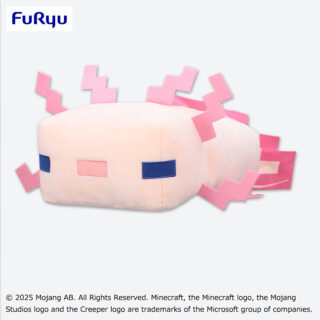 【プライズ情報】マインクラフト　ウーパールーパー超BIGぬいぐるみ