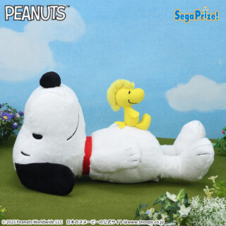 【プライズ情報】SNOOPY™　Lぬいぐるみ“スヌーピー＆ウッドストック”おなかVer.