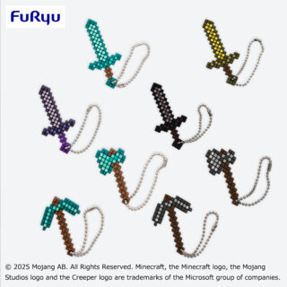 【プライズ情報】マインクラフト　立体アイテムラバーフィギュア