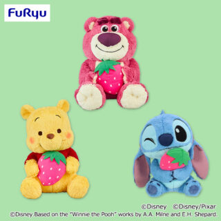 【プライズ情報】ディズニー＆ピクサーキャラクター　FukuFuku いちご大好きBIGぬいぐるみ