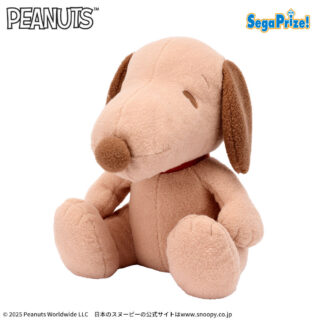 【プライズ情報】SNOOPY™　スーパーラージぬいぐるみ　もこふわ　ブラウンVer.