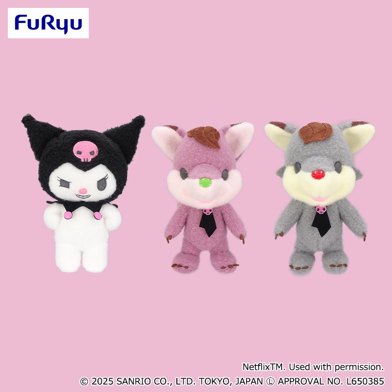 【プライズ情報】Netflixシリーズ「My Melody & Kuromi」ぬいぐるみ～クロミ・ササゲ・タンバ～
