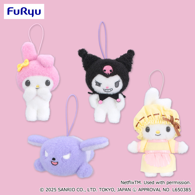 【プライズ情報】Netflixシリーズ「My Melody & Kuromi」マスコット～マイメロディ・クロミ・バク・おかあさん～