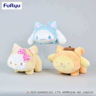 【プライズ情報】サンリオキャラクターズ　にゃんぐるみBIGぬいぐるみ～チャーミーキティ・シナモロール・ポムポムプリン～