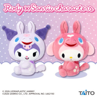 【プライズ情報】RODY×サンリオキャラクターズ　ぬいぐるみ　クロミ・マイメロディ